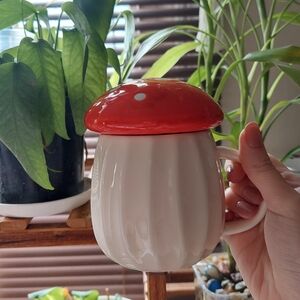Target Red and White Mushroom Cap Mug